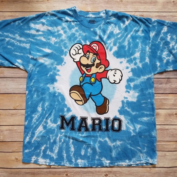 Super mario tie dye shirt Clearance